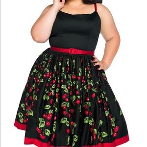 Jenny Dress in Cherries Print by Pinup Couture
